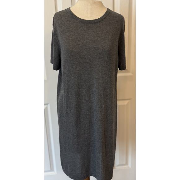 Jenni Kayne Mini TShirt Dress Women’s MED Gray Viscose Cashmere Soft Lightweight
